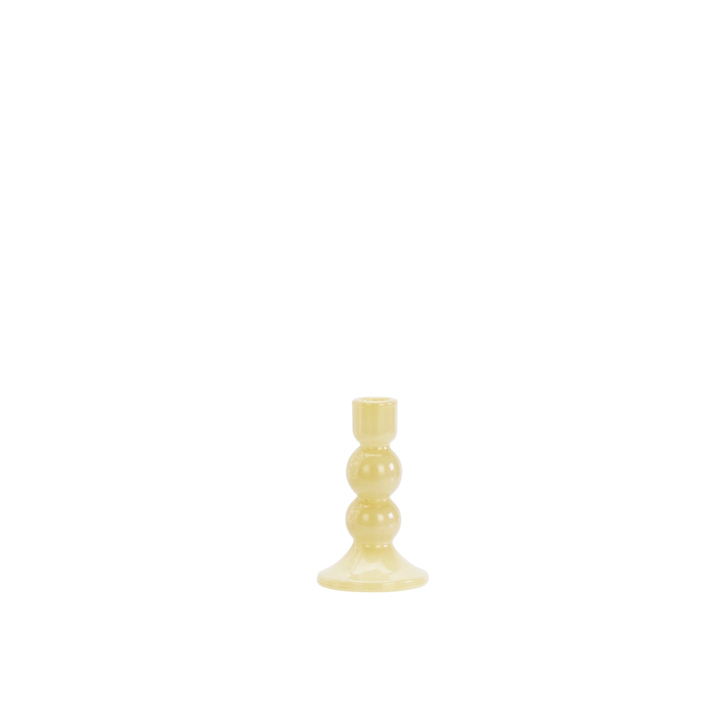 Glass candle holder in honey | Minerva Interiors