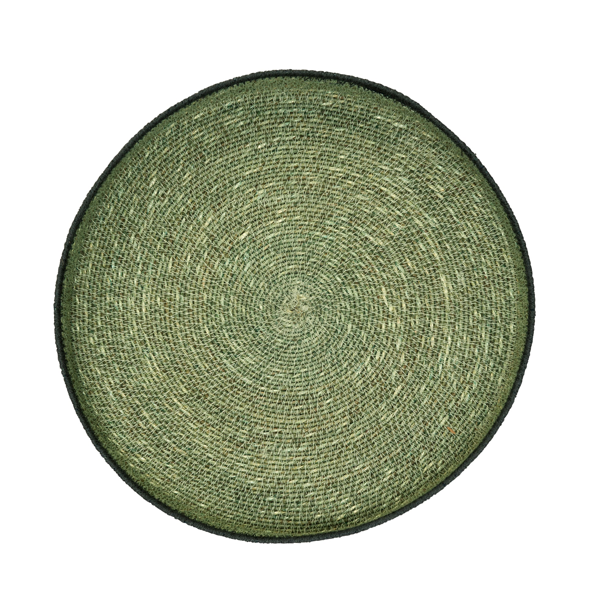 Seagrass tray in green and black | Minerva Interiors