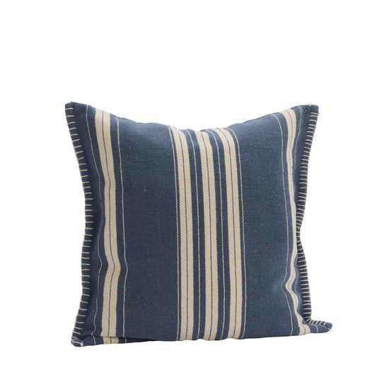 Striped cushion cover in navy and off white | Minerva Interiors