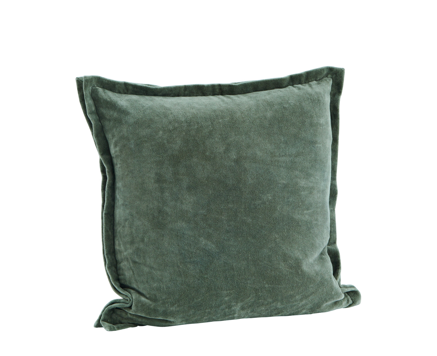 Velvet cushion cover in evergreen | Minerva Interiors