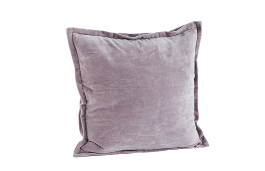 Velvet cushion cover in lilac | Minerva Interiors